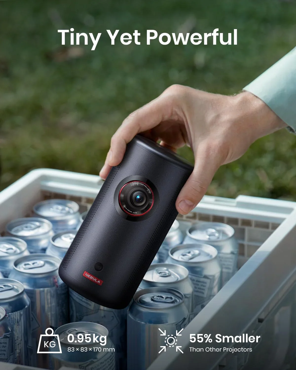 Capsule 3 Laser | Mini Projector & 100-Inch Home Projector Screen - Image 6