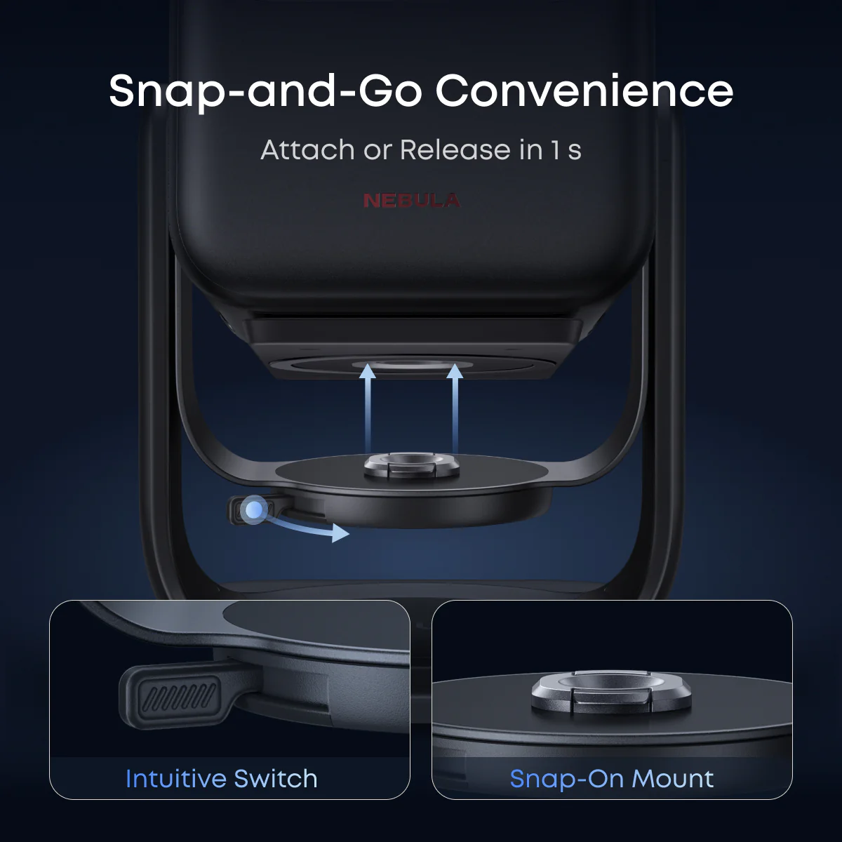 soundcore Nebula X1 Gimbal Stand | Flexible & Auto-Lock - Image 3