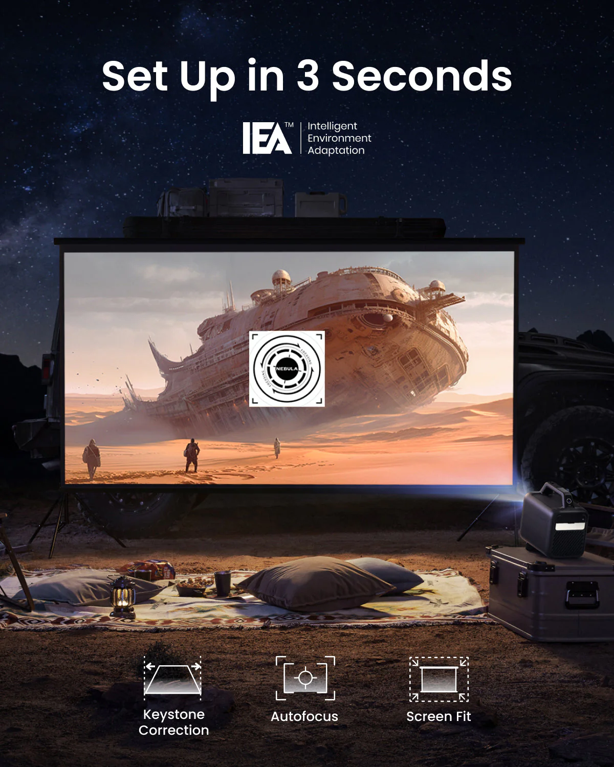 Mars 3 | Outdoor Projector with Long Playtime - Image 6