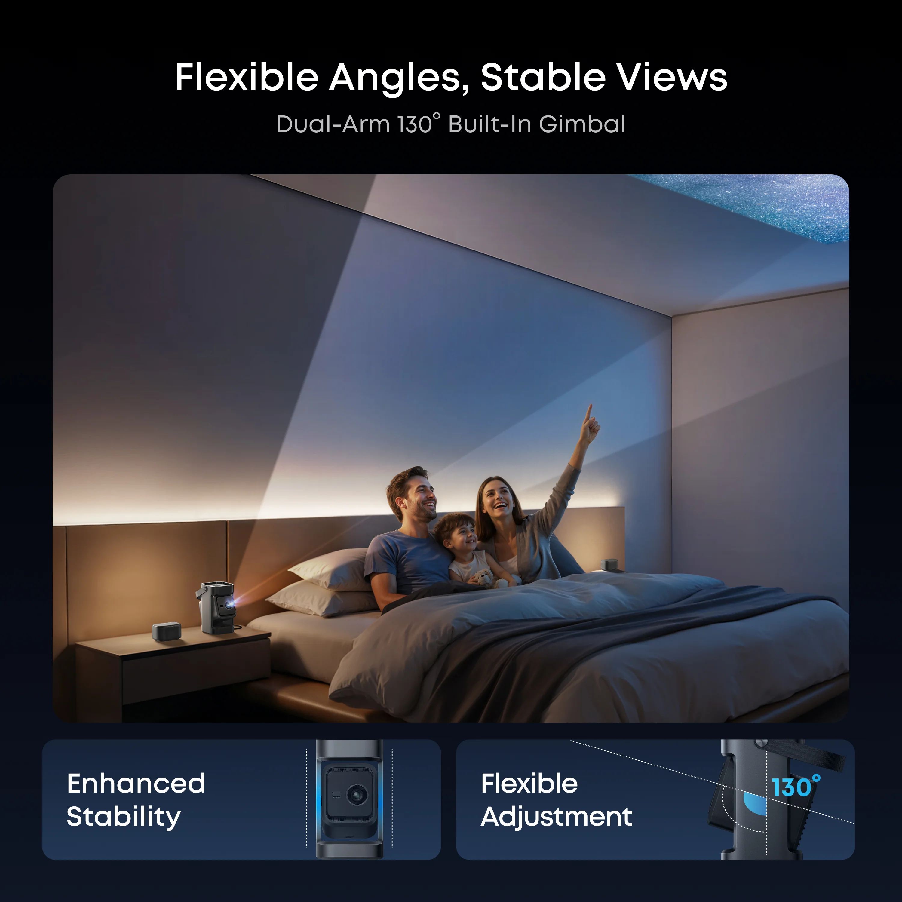 Nebula P1 World's First Portable Projector with Detachable Speakers - Image 5